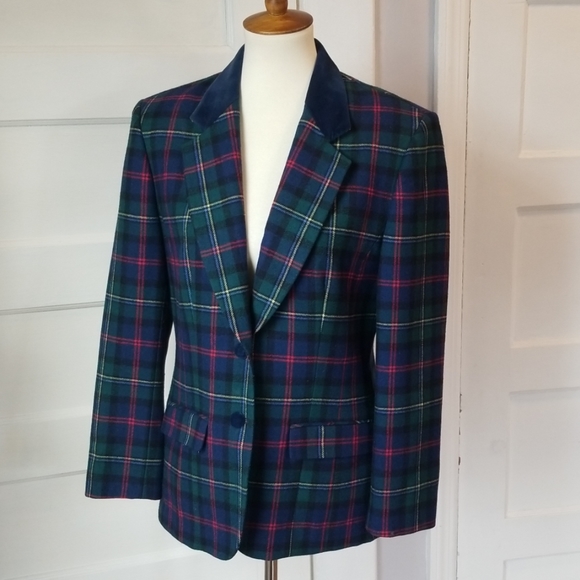 Pendleton Jackets & Blazers - Pendleton Vintage Tartan Plaid Blazer, Size 8